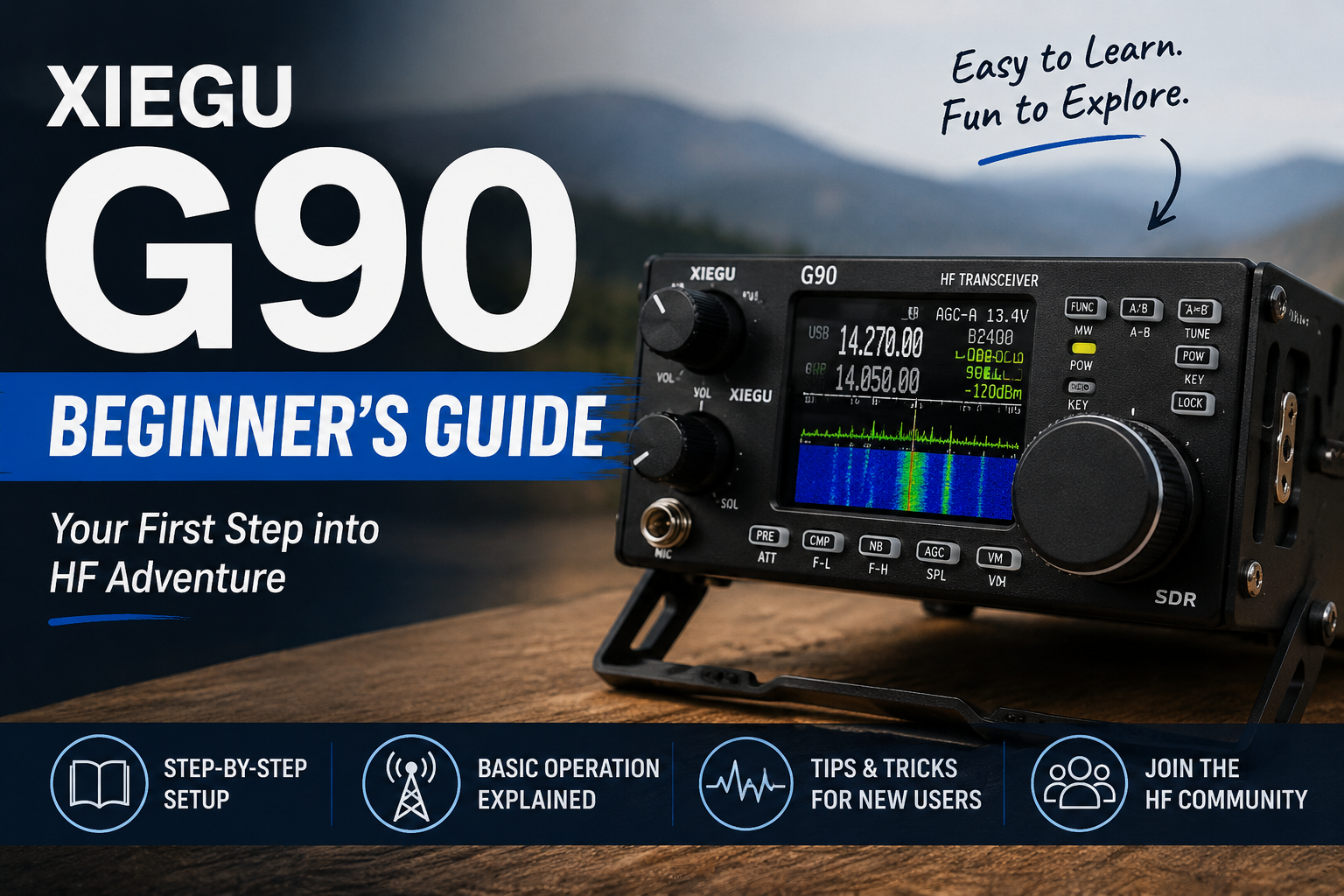 Load video: Xiegu G90 Beginner's Guide